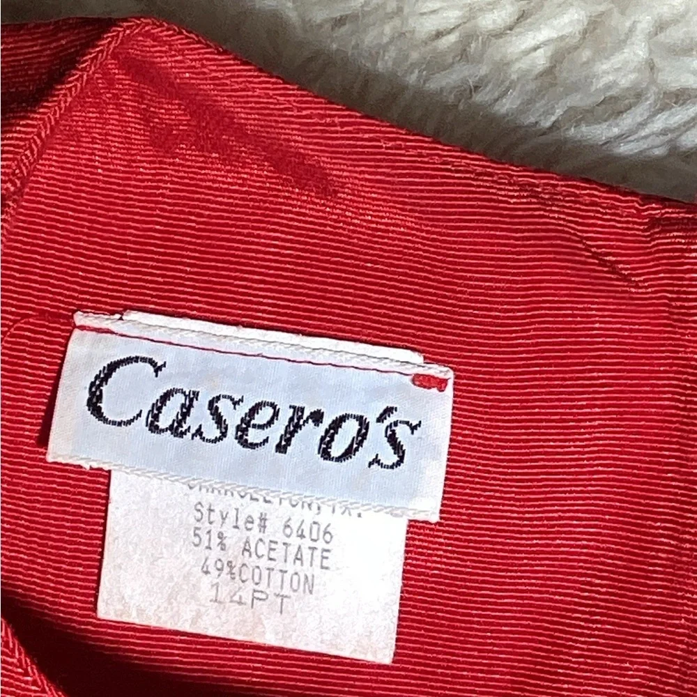 Casero’s vintage red/ polka dot dress size 14pt